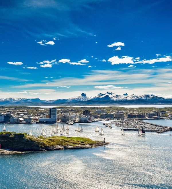 Panoramabilde over Bodø havn