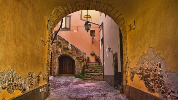 Inngang til en italiensk hage