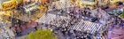 Tokyo, Japan utsikt over Shibuya Crossing, en av de travleste gangstier i verden.