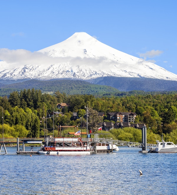 Villarica er en av de aktive vulkanene i Chile