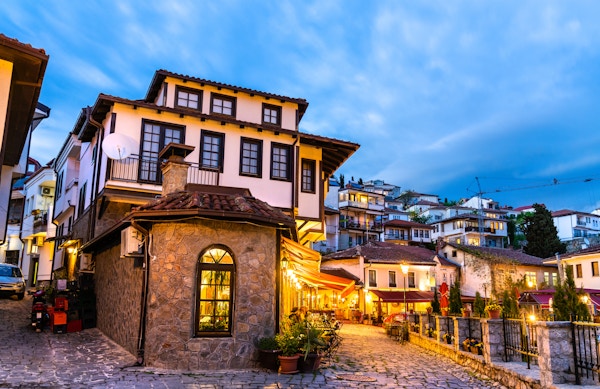Tradisjonelle hus i Ohrid, UNESCOs verdensarv i Nord-Makedonia