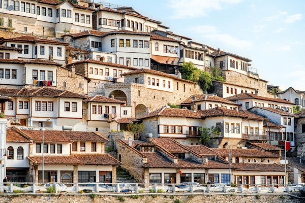 Historisk by Berat i Albania, verdensarvsted av UNESCO