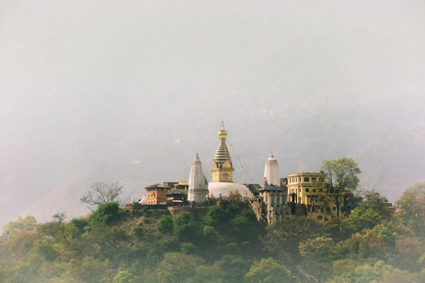 Fjelltempel i Kathmandu