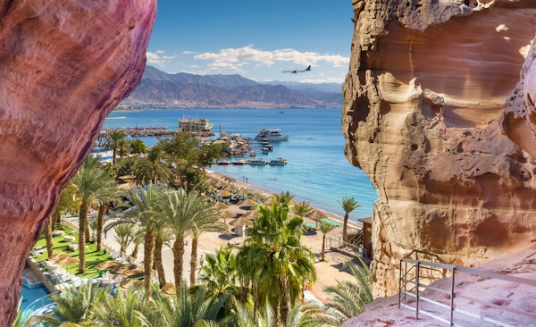 Eilat er et rolig sted som er et veldig populært tropisk tilfluktssted for israelske og europeiske turister.