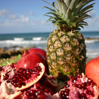 Kypros mat frukt strand
