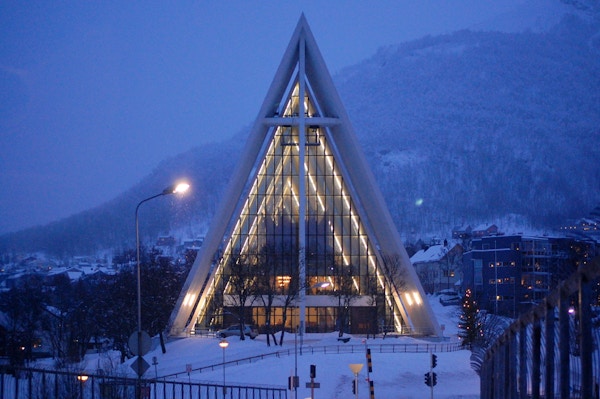 Norge hurtigruten tromso vinter foto a