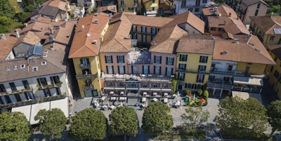 Italia lago maggiore hotel pesce doro eksterior oversiktsbilde