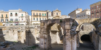 Ruiner i sentrum av Lecce