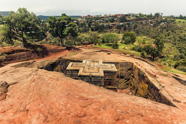 Berget hugget kirker i Lalibela, Etiopia