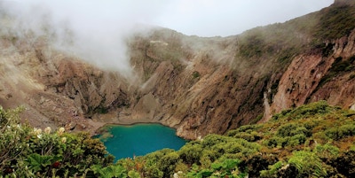 utsikt over Irazu-vulkanen