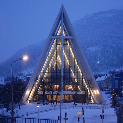 Norge hurtigruten tromso vinter foto a