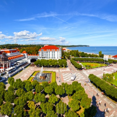 Panoramautsikt av Stranden og Sopot