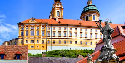 Det historiske klosteret i byen Melk, Østerrike
