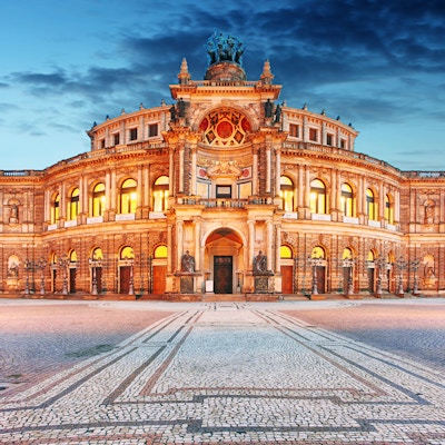 Semperoper i Dresden i Tyskland.