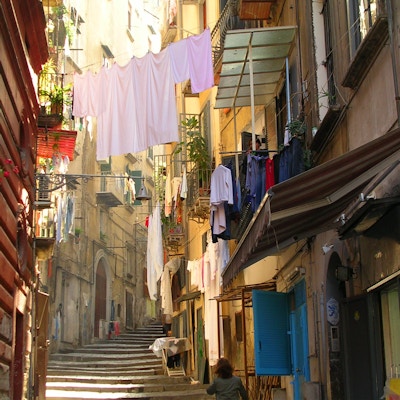 Typisk nabolag i Napoli