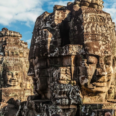 gigantiske ansikter prasat bayon tempel angkor thom cambodia