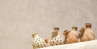 Keramikk på markedet i Nizwa, Oman