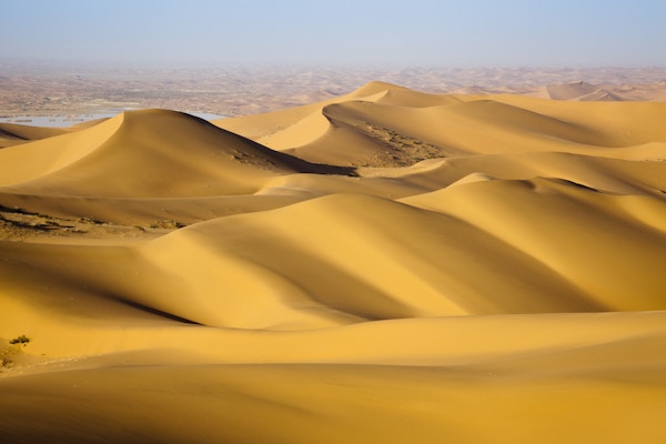 Sandørken, indre Mongolia, Kina