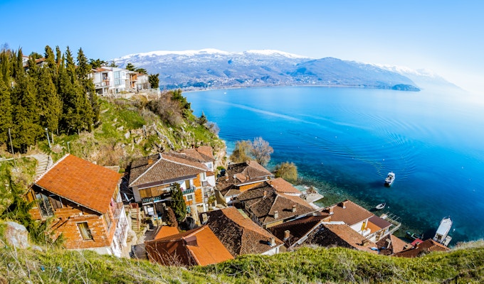 Luftfoto over Ohrid