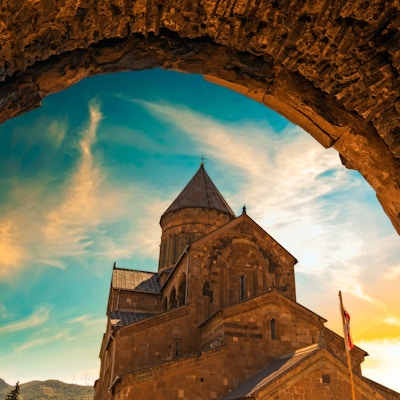 Svetitskhoveli-katedralen (1000-tallet) i Mtskheta, nær Tbilisi