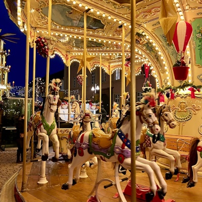 Karusell på julemarkedet